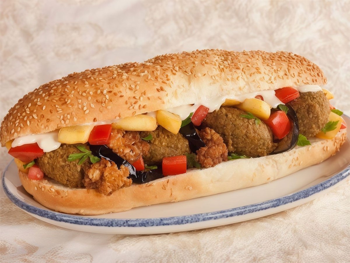 ساندوتش فلافل محشية