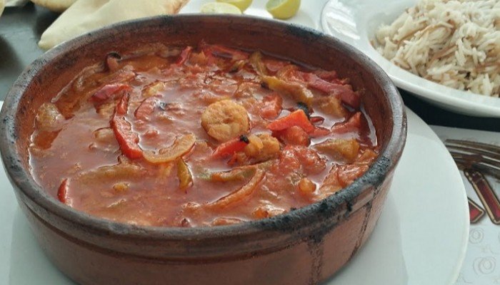 طاجن حمام بالجمبري