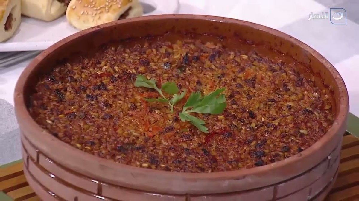 طاجن فريك باللحم البلدي