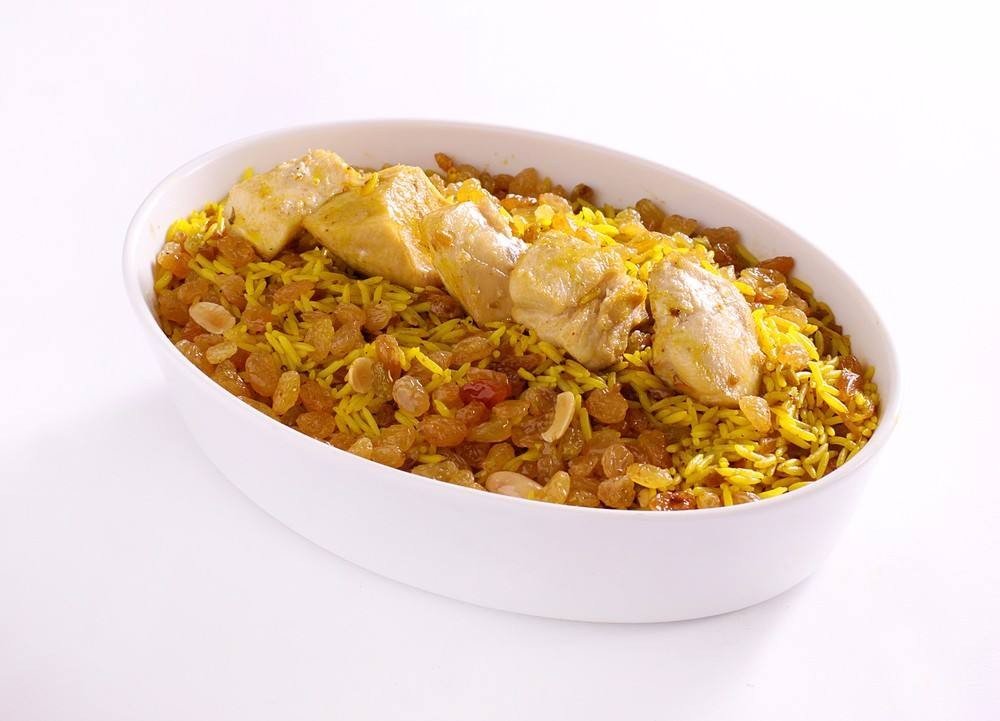 أرز بسمتي مشروم وخضار