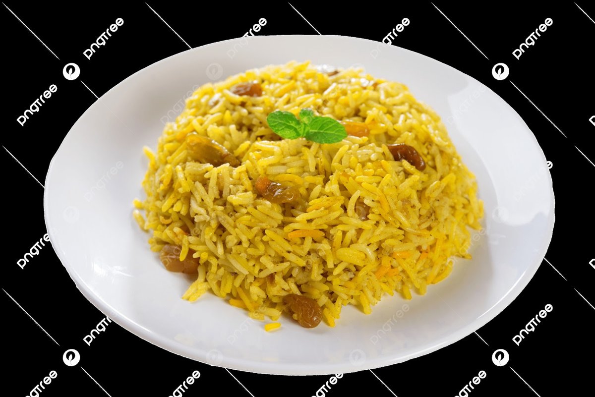 أرز بسمتي كبدة أو سجق